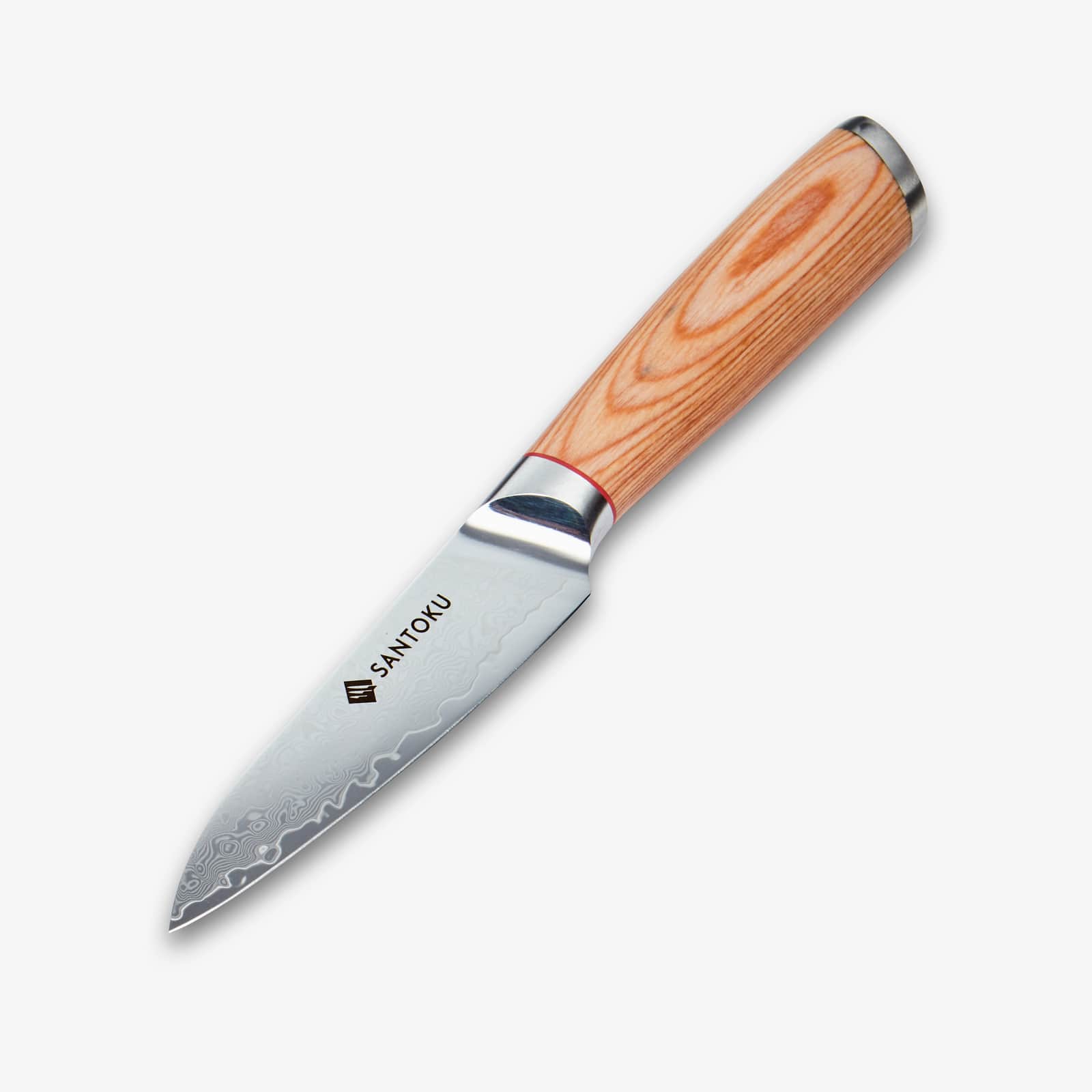 Haruta 4 Inch VG10 Japanese Damascus Steel Paring Knife with Wooden Handle & Scabbard - Image 3