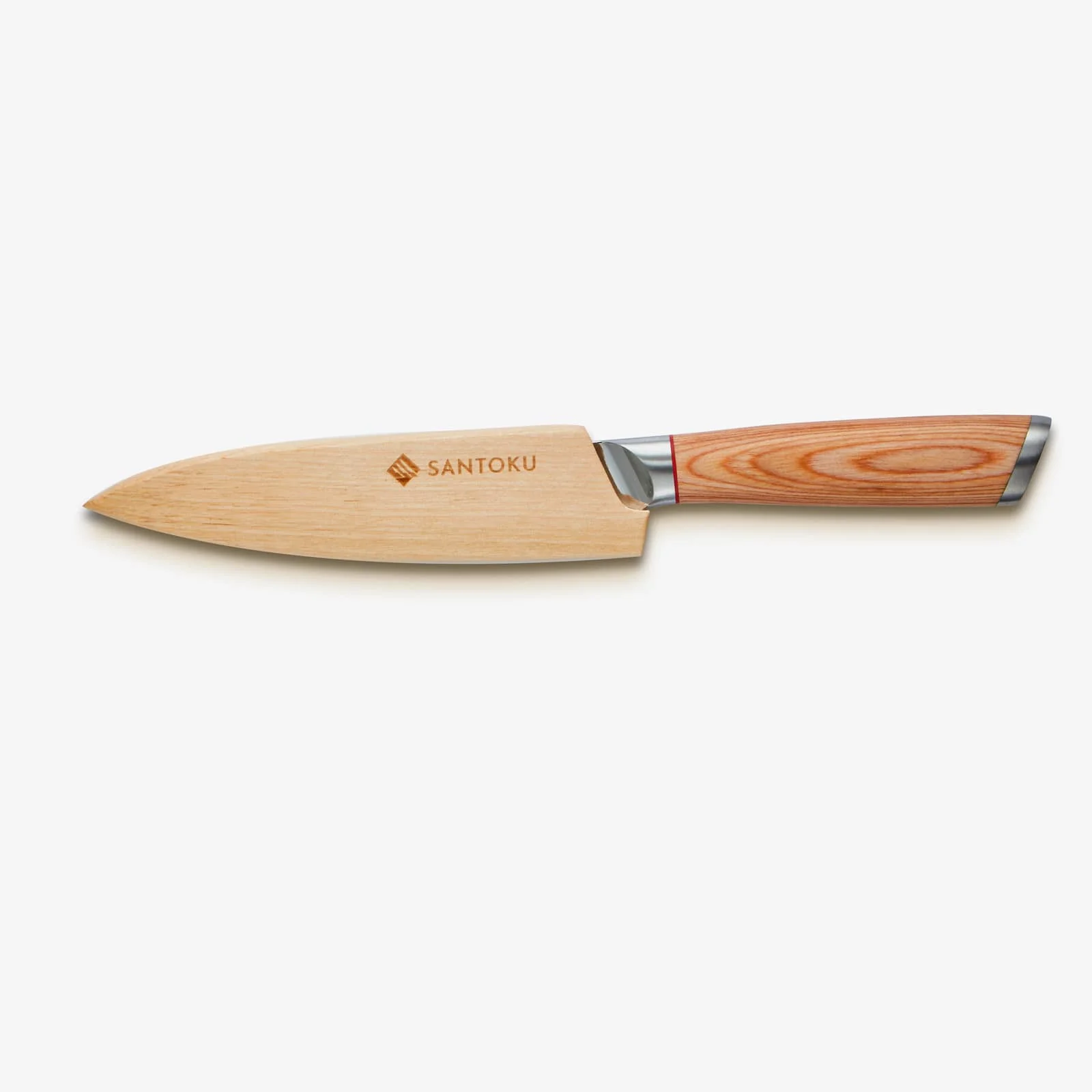 Haruta 5 Inch VG10 Japanese Damascus Steel Utility Knife with Wooden Handle & Scabbard - Image 5