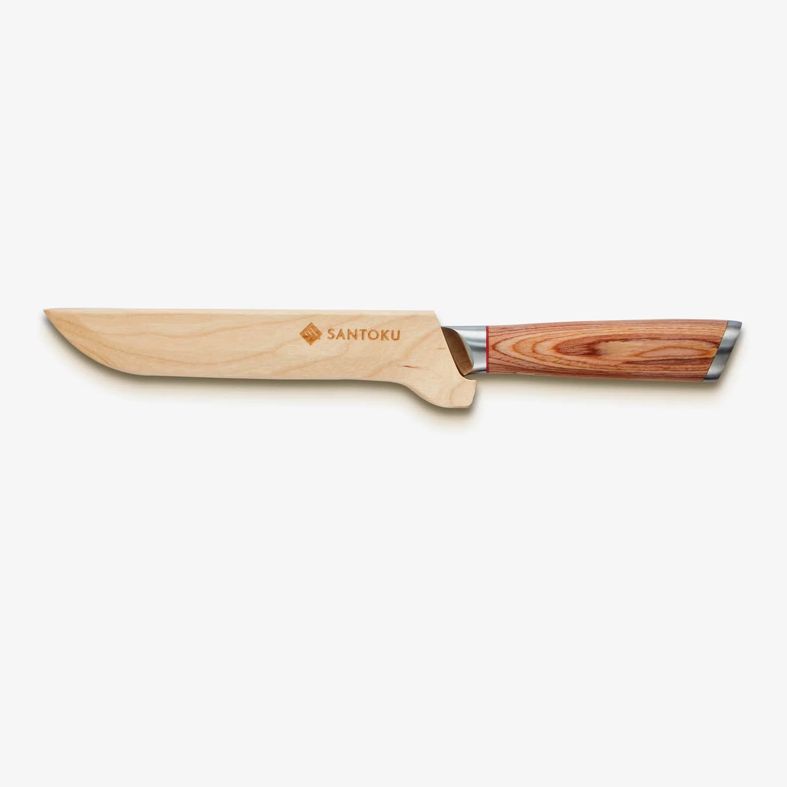 Haruta 6 Inch VG10 Japanese Damascus Steel Boning Knife with Wooden Handle & Scabbard - Image 5
