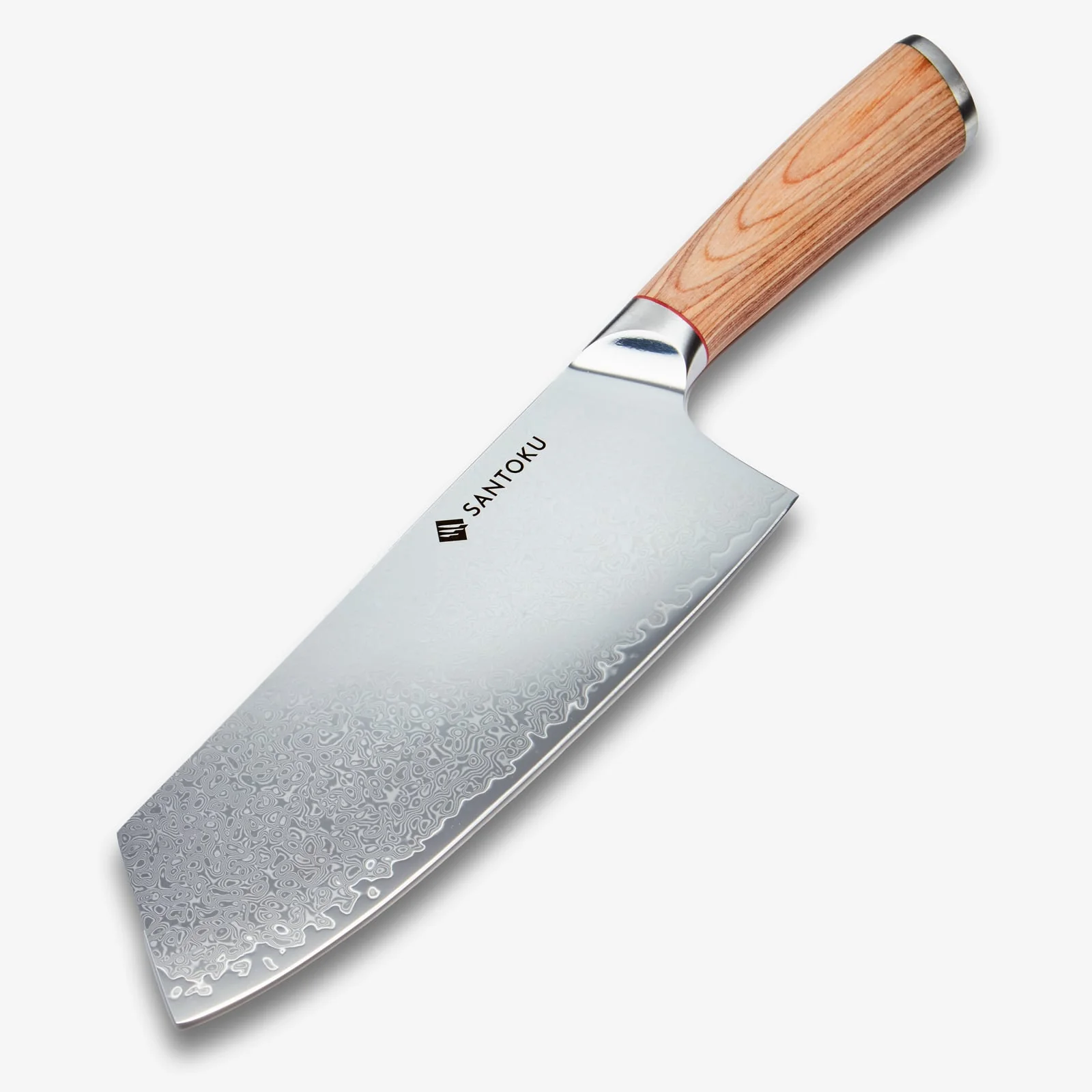 Haruta 7.7 Inch VG10 Japanese Damascus Steel Nakiri Cleaver with Wooden Handle & Scabbard - Image 3