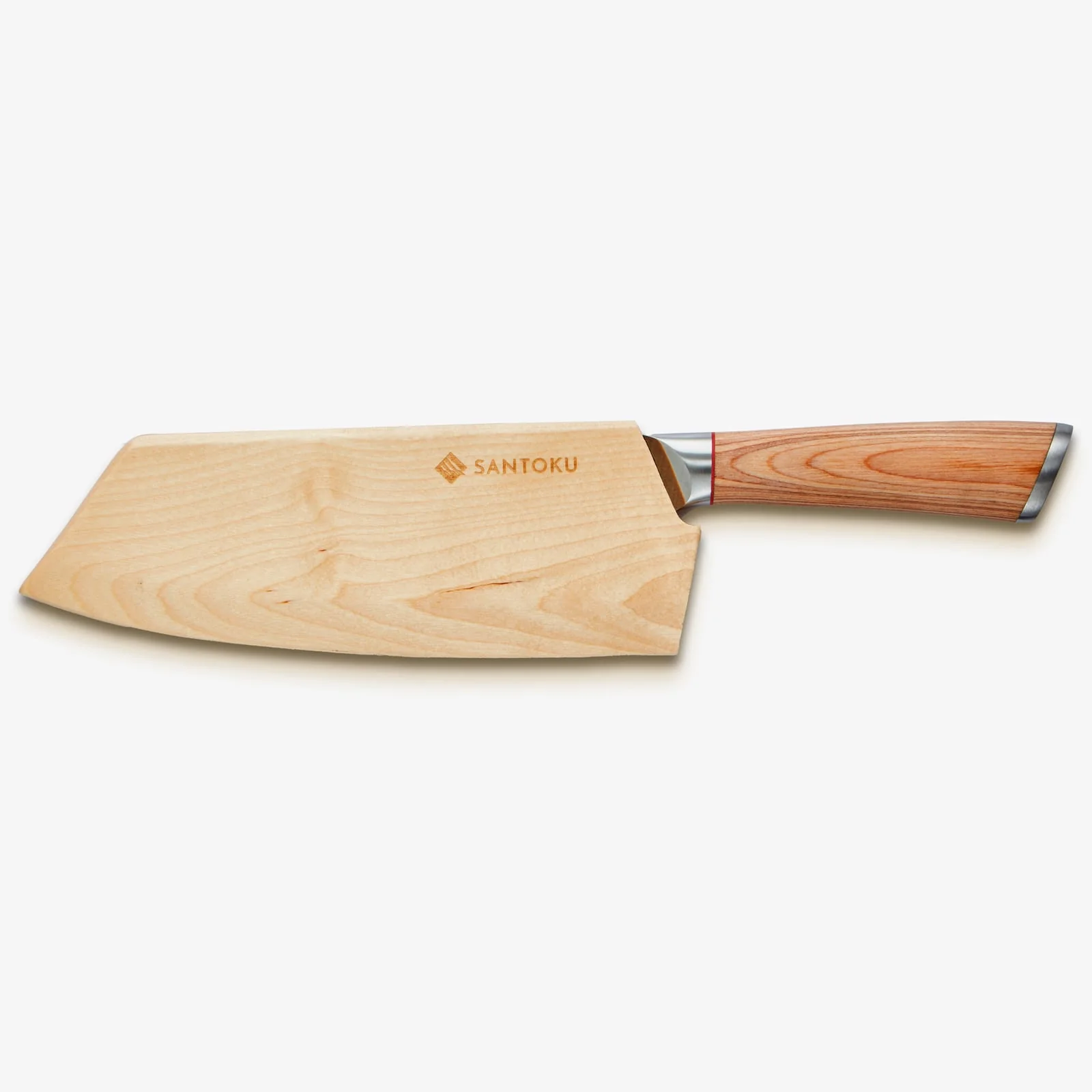 Haruta 7.7 Inch VG10 Japanese Damascus Steel Nakiri Cleaver with Wooden Handle & Scabbard - Image 4