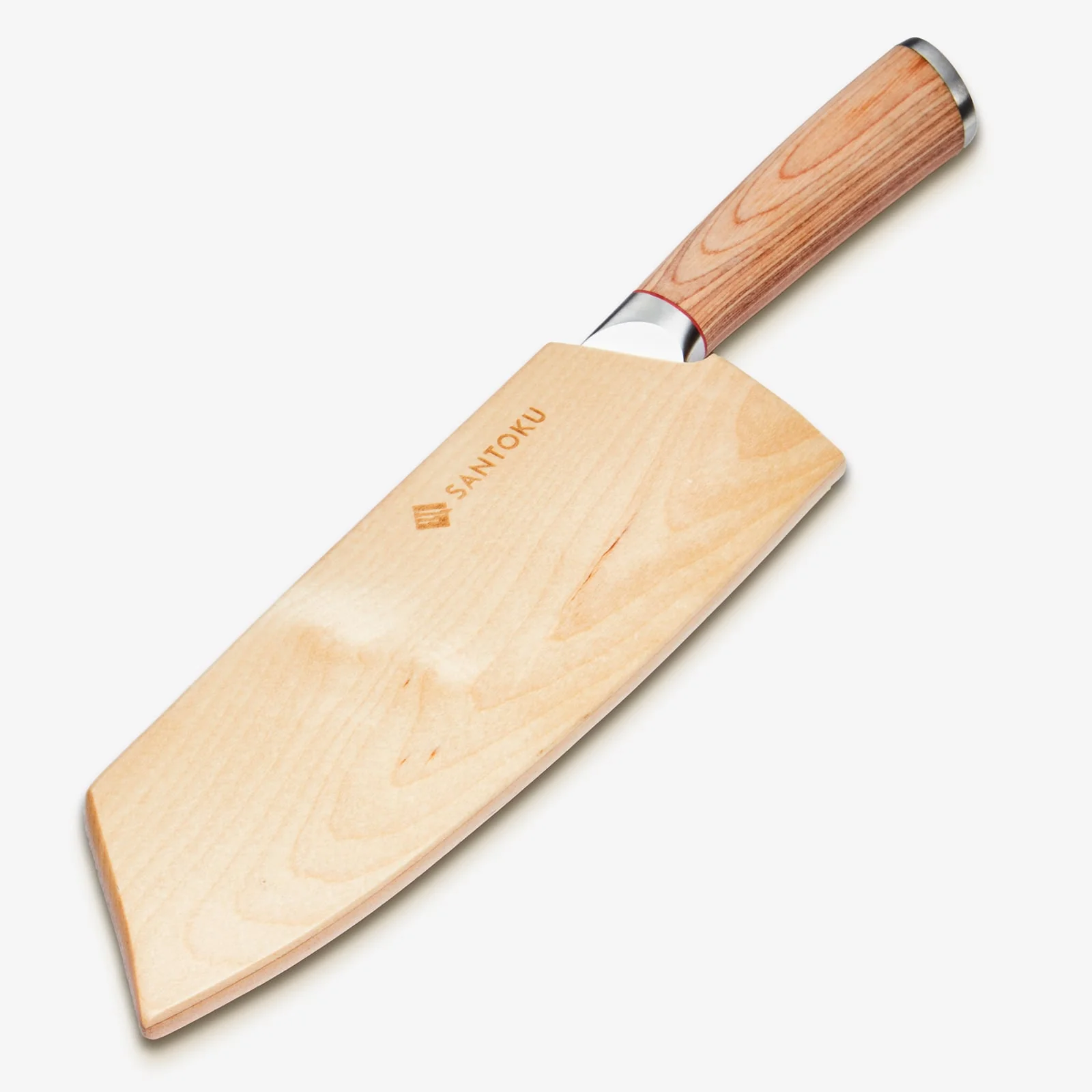 Haruta 7.7 Inch VG10 Japanese Damascus Steel Nakiri Cleaver with Wooden Handle & Scabbard - Image 5