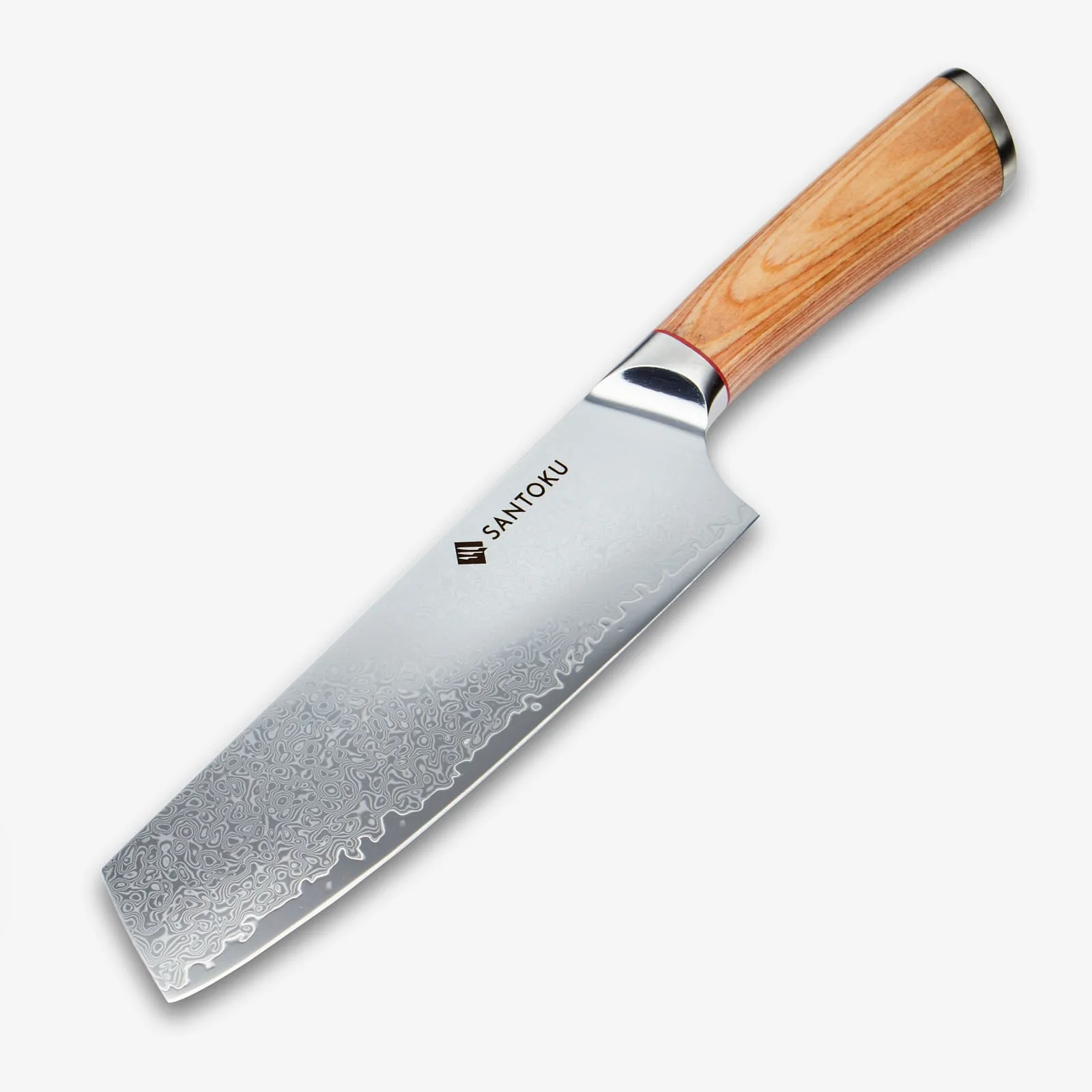 Haruta 7 Inch VG10 Japanese Damascus Steel Nakiri Knife with Wooden Handle & Scabbard - Image 3