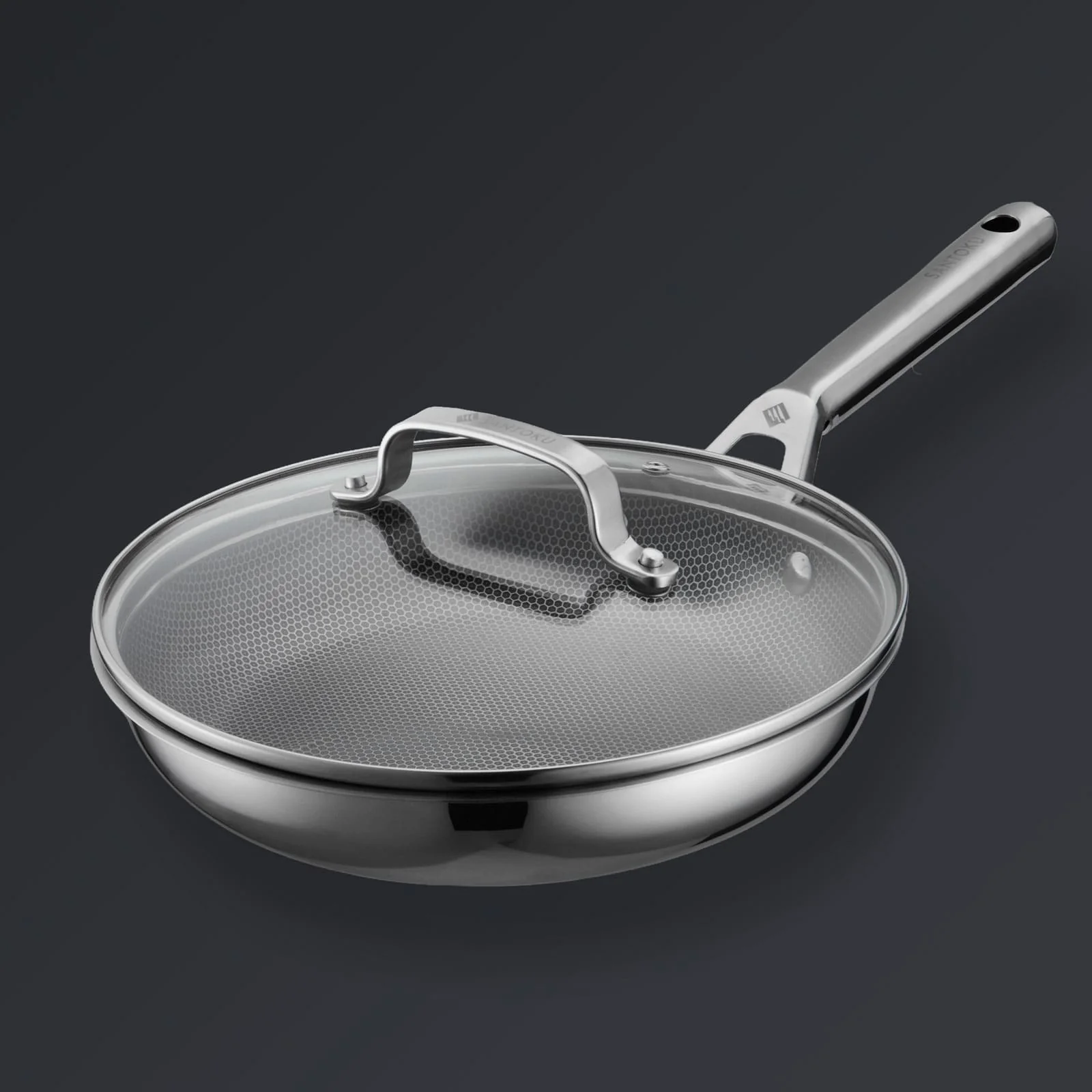 Hive Hybrid™ 8-Piece Pan & Lid Set (4 Frying Pans + 4 Matching Lids) - Image 20
