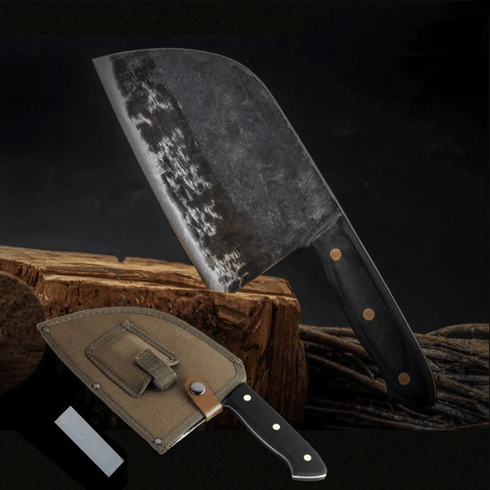 Nakiri / Chukabocho Full Tang Steel Cleaver - Image 3