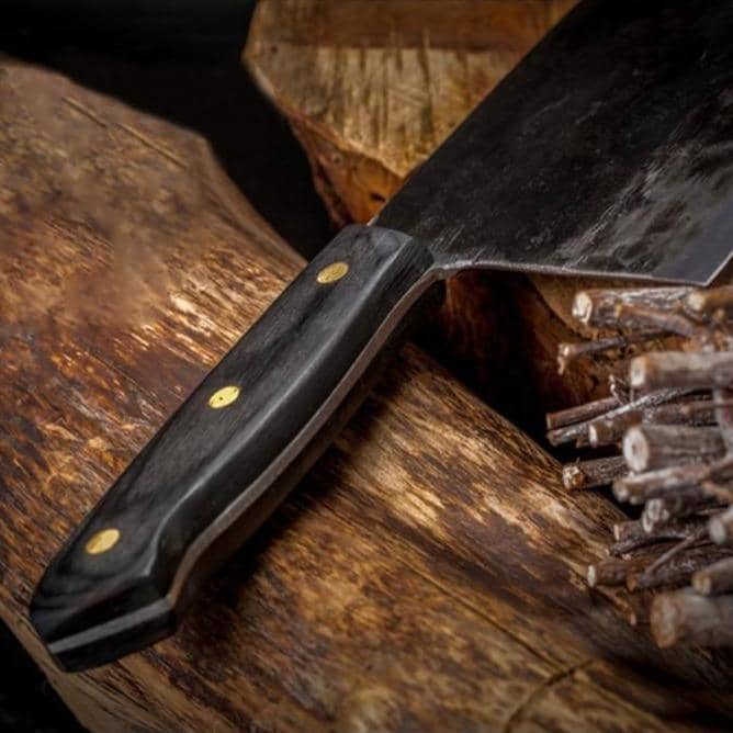 Nakiri / Chukabocho Full Tang Steel Cleaver - Image 7