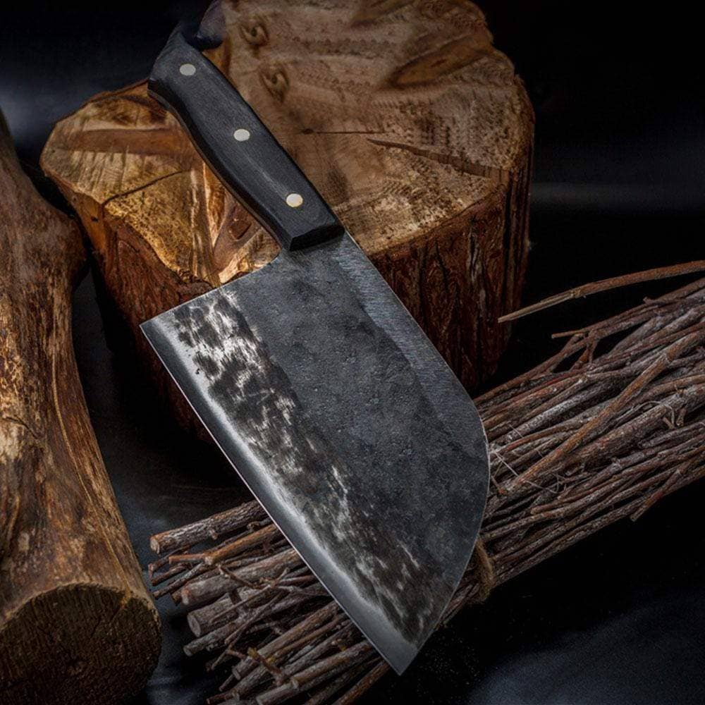 Nakiri / Chukabocho Full Tang Steel Cleaver - Image 8